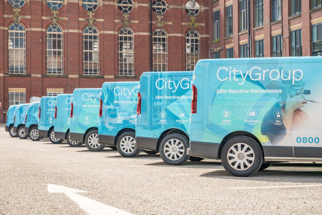 Fleet of City Group vans